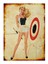 Ok Atan Pin Up Kızı Model Ahşap Tablo 1