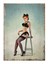 Jartiyerli Pin Up Kızı Art Mdf Poster 1