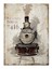 Buharlı Tren Mdf Poster 1