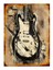 Caz Gitar Desenli Ahşap Tablo 1