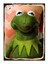kurbağa Kermit Tasarım Ahşap Tablo 1