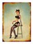 Jartiyerli Pin Up Kızı Tasarım Mdf Tablo 1