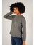 Kadın Gri Saç Yürütme Bisiklet Yaka Yün Kazak TRIST-6145 2