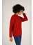 Kadın Kırmızı Saç Yürütme Bisiklet Yaka Yün Kazak TRIST-6145 2