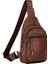 Erkek Göğüs Çantası Trend Moda Messenger Çanta Pu Deri Çok Fonksiyonlu Su Geçirmez Açık Omuz Çantası (Yurt Dışından) 1