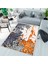 Özel Tasarım, Kaymaz Taban, Uzun Ömürlü, Ince Yıkanabilir, Dekoratif Modern Oda Halısı, Kilim 2