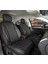 Fresh Start Opel Mokka x Uyumlu Yarı Deri Oto Koltuk Kılıfı Ön Arka Takım Tam Siyah 1
