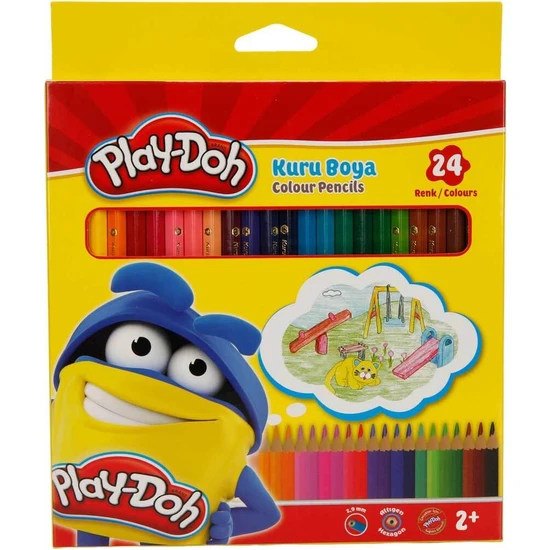 Play-Doh 24 Renk Kuru Boya