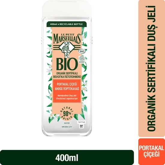 Le Petit Marseillais BIO Organik Sertifikalı Portakal Çiçeği Duş Jeli 400 ml