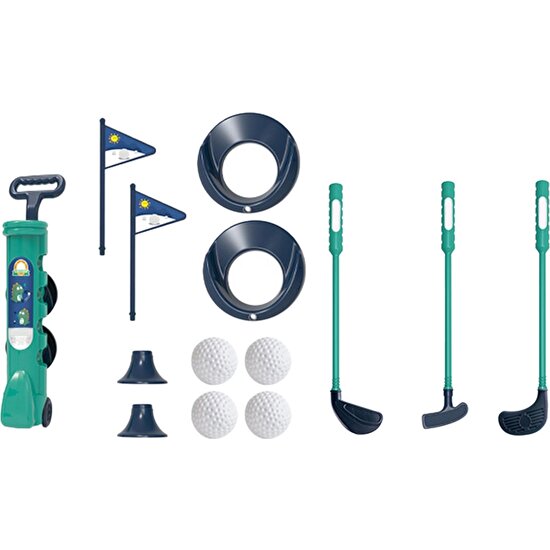 Binduo Komik Mini Putter Club Kids Mini Golf Kulüpleri Açık Doğum Günü Hediyesi Yeşil Için Set (Yurt Dışından)