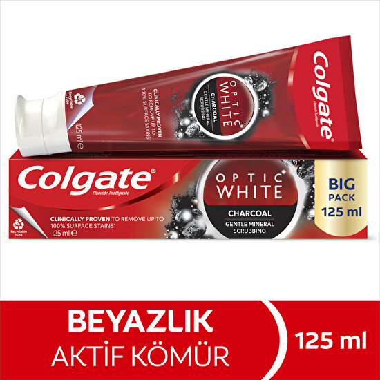 Colgate Optic White Aktif Kömür Diş Macunu 125ml
