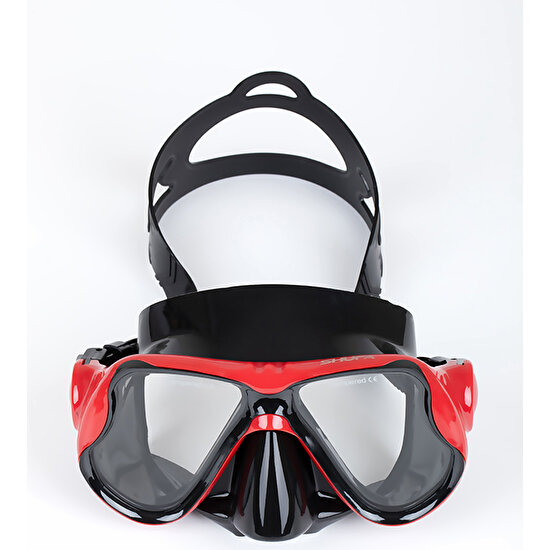 Shufa - Dalış Maske ve Şnorkel Seti Kırmızı QS19