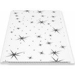 Büker Plastik Siyah Yıldızlı Plastik PVC Duvar Tavan Lambiri 20 cm x 1 Metre 10'lu 2 Metrekare