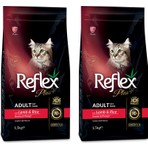 Reflex Plus Kuzu Etli Kedi Maması 1,5 kg x 2 Adet
