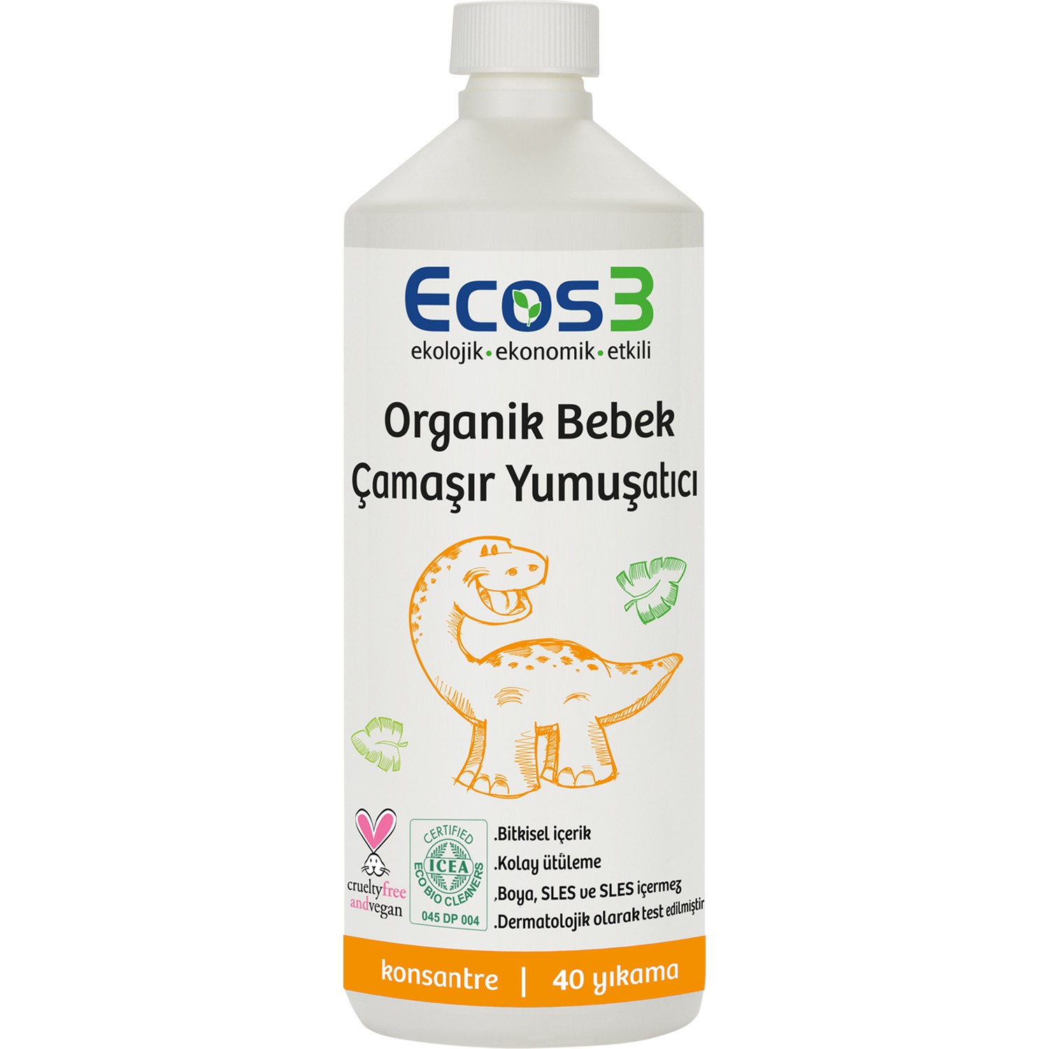 Ecos3 Organik Bebek Çamaşır Yumuşatıcı (40 Yıkama) Fiyatı