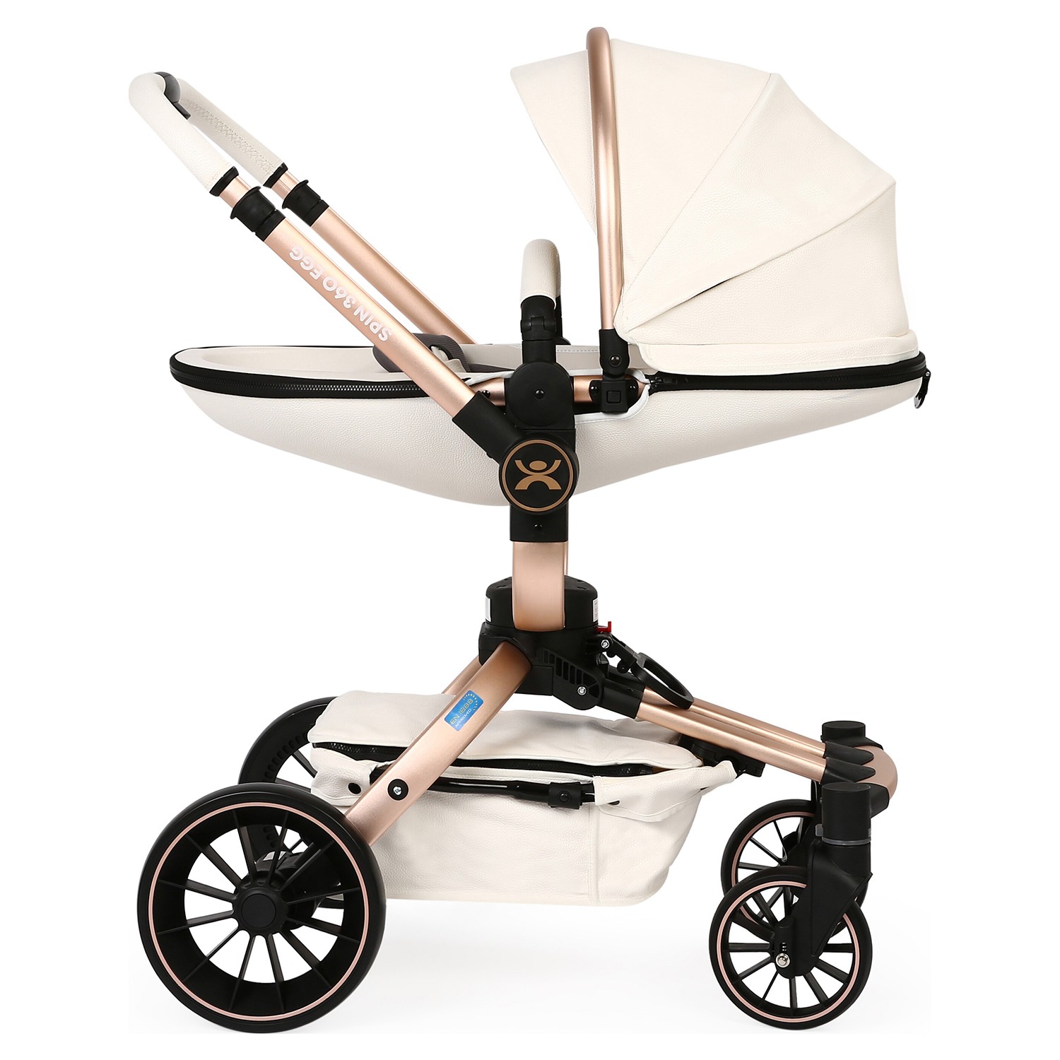 Yoyko Spin 360 Derece Dönebilen Bebek Arabası Beyaz Rose