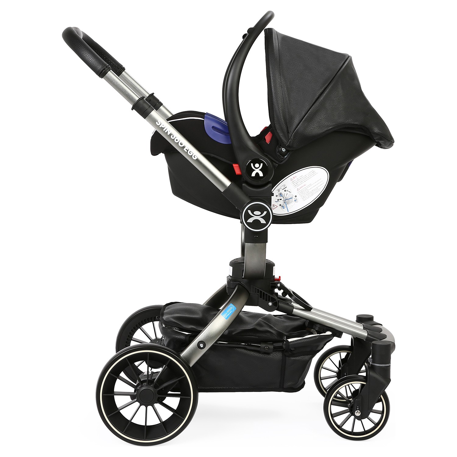 Yoyko Spin 360 Derece Dönebilen Bebek Arabası Siyah Gri