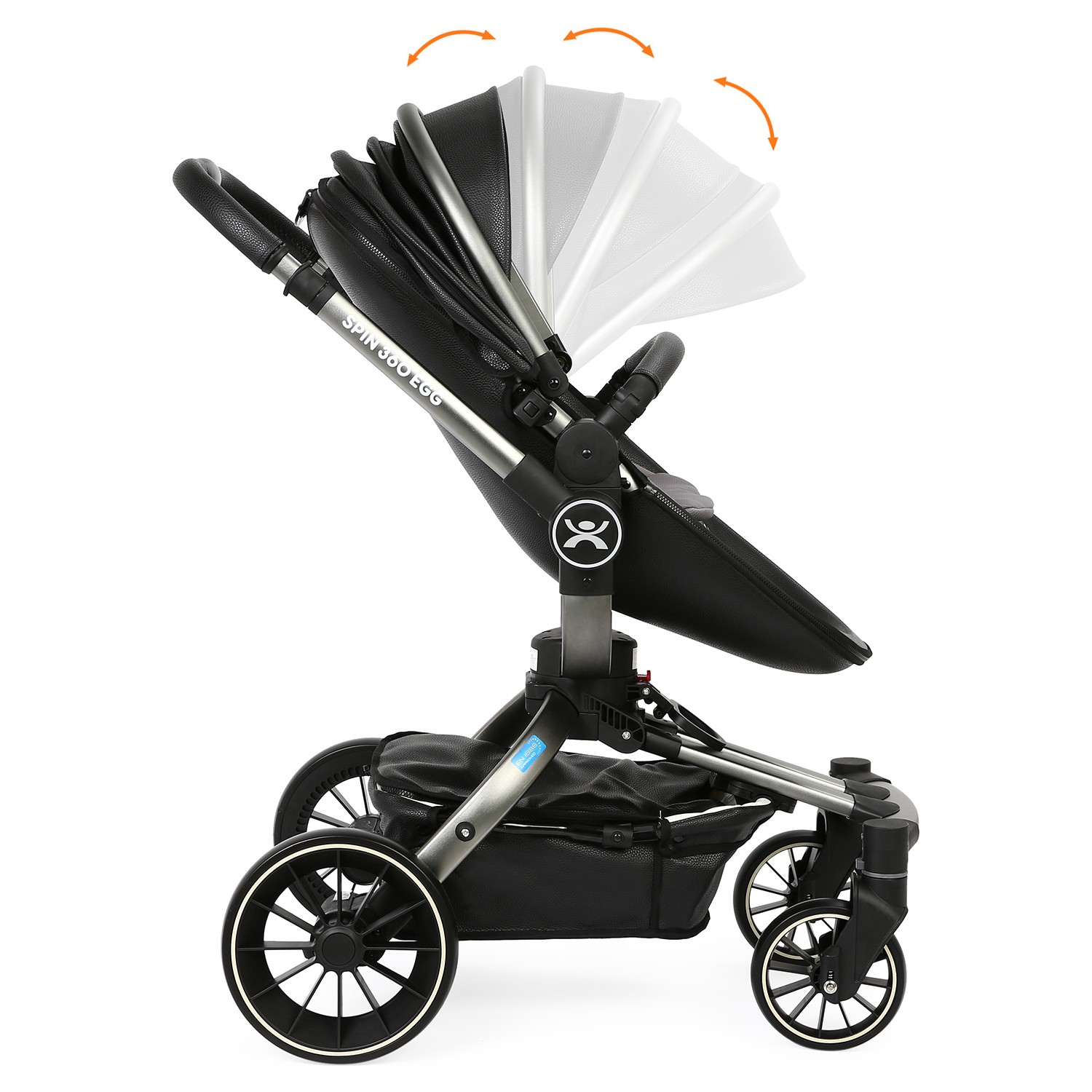 Yoyko Spin 360 Derece Dönebilen Bebek Arabası Siyah Gri