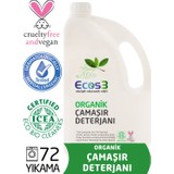 Ecos3 Organik Sıvı Çamaşır Deterjanı 2500 Ml ( 72 Yıkama)