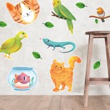 Basıver Duvar Sticker Seti Çocuk Odası Hayvanlar S20EVD07