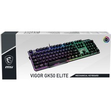 MSI Vigor GK50 Elite White Switch Kablolu Oyuncu Mekanik Klavye