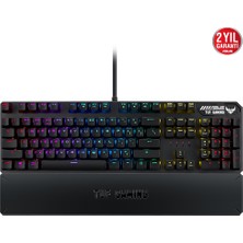 Asus RA05 TUF Gaming K3 D/RD Aura Sync Red Switch RGB TR Mekanik Gaming Klavye