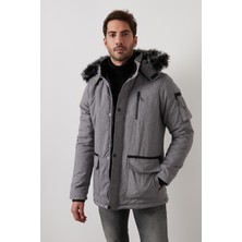 Buratti Peluş Astarlı Suya ve Rüzgara Dayanıklı Soğuk Geçirmez Slim Fit Mont Erkek MONT 5711051