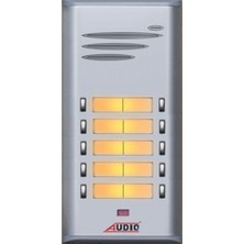 AUDIO 004845 E10 Çift Butonlu Zil Panel 10 Buton