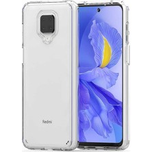 Case Street Xiaomi Redmi Note 9 Pro Kılıf Coss Sert Kapak + Nano Glass Şeffaf