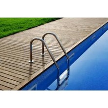 Standart Tip 3 Basamaklı Aısı 304 Paslanmaz Çelik Havuz Merdiveni