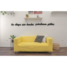 Hellove Bu Dünya Için Kendini Paralaman Gülünç Duvar Yazısı Ahşap Tablo