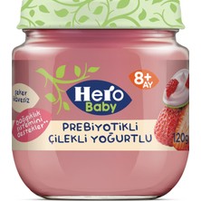 Hero Baby Prebiyotikli Çilekli Yoğurtlu Kavanoz Mama 120g