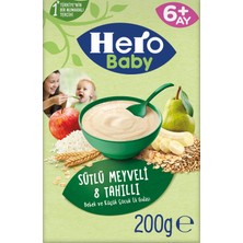 Hero Baby Sütlü 8 Tahıllı Meyveli Kaşık Mama 200g