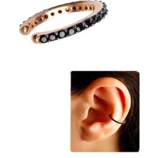 By Barun Siyah Taşlı Halkalı Kıkırdak - Rose