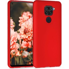 Logis Xiaomi Redmi Note 9 Kılıf Liquid Içi Kadife Lansman Velvet Silikon