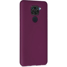 Logis Xiaomi Redmi Note 9 Kılıf Liquid Içi Kadife Lansman Velvet Silikon