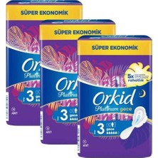 Orkid Platinum Gece 16'lı Hijyenik Ped x3 Adet