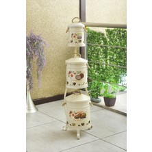 Yıldıray Metal 3'lü Patates Soğan Sarımsak Kova Seti