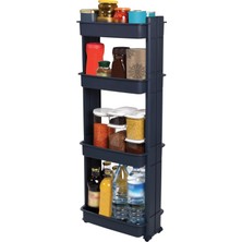 Motek Çok Amaçlı Tekerlekli Raf Banyo Rafı Mutfak Rafı Mr-04