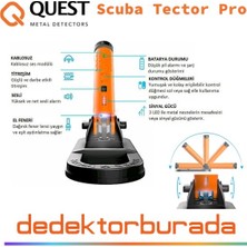Quest Dedektör Yeni - Quest Scuba Tector Pro Dedektör