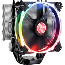 Raijintek LETO RGB 1 Adet RGB PWM Fanlı, 4 Adet Isı Borulu, Intel & AMD Uyumlu Yüksek Performans İşlemci Soğutucu (RJ 0R100075)