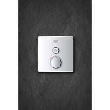 Grohe Grohtherm Smartcontrol Tek Valfli Akış Kontrollü, Ankastre Termostatik Duş Bataryası 29123000