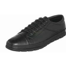 Costo Shoes EU1840 Siyah Deri 4 Mevsim Erkek Ayakkabısı