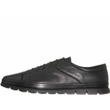 Costo Shoes EU1840 Siyah Deri 4 Mevsim Erkek Ayakkabısı