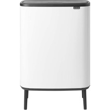 Brabantia Çöp Kutusu 30 + 30 Lt Bo Touch Dokunmatik Kapak Beyaz