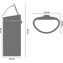 Brabantia Çöp Kovası 40 Litre Bo Touch Bin Dokunmatik Siyah