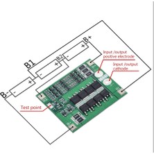 3s 25A 12V Balans 18650 Bms Lipo Lityum Pil Batarya Şarj Devresi