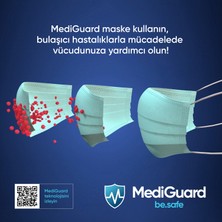 Mediguard TIP2R Meltblown 3 Katlı ve Telli Cerrahi Maske 100 Adet