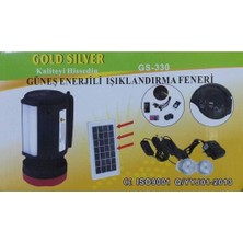 Gold Silver GS-330 Güneş Enerji Sistemli Fener