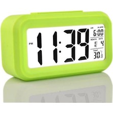 Bestac Fotoselli Işık Sensörlü Termometreli Alarmlı Dijital Masa Saati